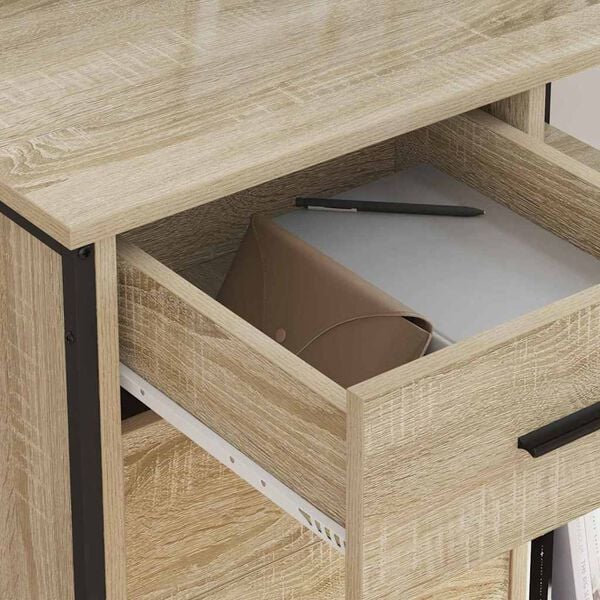 vidaXL Cabinet with Charging Station Sonoma Oak 76 x 41 x 72 cm