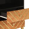 vidaXL Bedside Cabinet Brown and Black 50x33x60 cm Solid Wood Mango