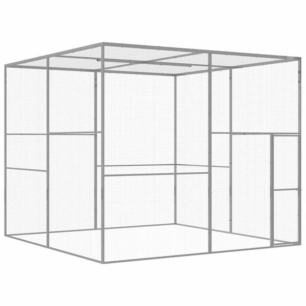 vidaXL Cat Cage 3x3x2.5 m Galvanised Steel