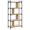 vidaXL Bookcase 5-Tier Sonoma Oak 76x32x158 cm Engineered Wood