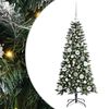 vidaXL Artificial Christmas Tree with 150 LEDs Green 55 x 55 x 120 cm