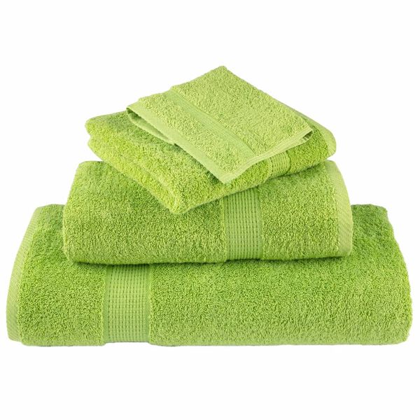 vidaXL Premium Guest Towels SOLUND 2 pcs Apple Green 30x50 cm 600 gsm