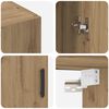 vidaXL Wall Cabinet Artisan Oak 69.5 x 34 x 90 cm Engineered Wood