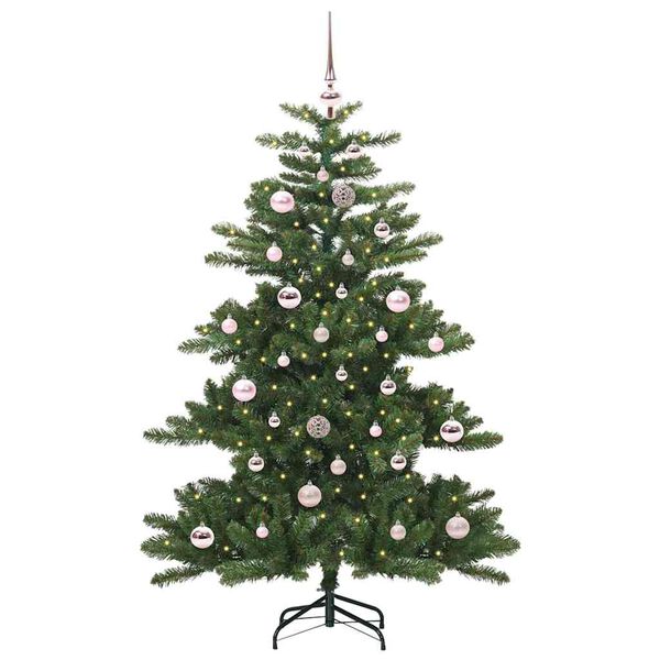 vidaXL Artificial Hinged Christmas Tree Green 150 cm PVC and Steel