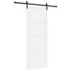 vidaXL Sliding Door 93 x 232 cm Engineered Wood White and Black