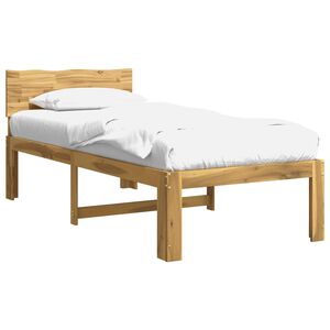 vidaXL Single Bed Frame with Headboard ROSTOCK White 90 x 200 cm