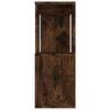 vidaXL Book Cabinet/Room Divider Smoked Oak 80x24x63 cm