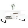vidaXL Coffee Table White 90x49x45 cm Engineered Wood