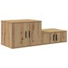 vidaXL Storage Cabinet 2 pcs Artisan Oak 118 x 41 x 40 cm