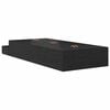vidaXL Storage Bed Frame with Drawer Black Oak 75 cm Engineered Wood