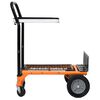 vidaXL 2-in-1 Foldable Platform Hand Truck with Leaf Bag Support