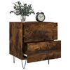 vidaXL Bedside Cabinets 2 pcs Smoked Oak 40x35x47.5 cm Engineered Wood