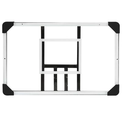 vidaXL Basketball Backboard Transparent 71x45x2.5 cm Polycarbonate
