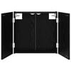 vidaXL Dartboard Cabinet Black Oak 56 x 12 x 53.5 cm Engineered Wood