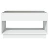 vidaXL Coffee Table with Infinity LED White 90x50x50 cm