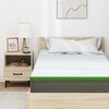 vidaXL Mattress Topper White and Green 120 x 200 x 6 cm Jaquard Fabric