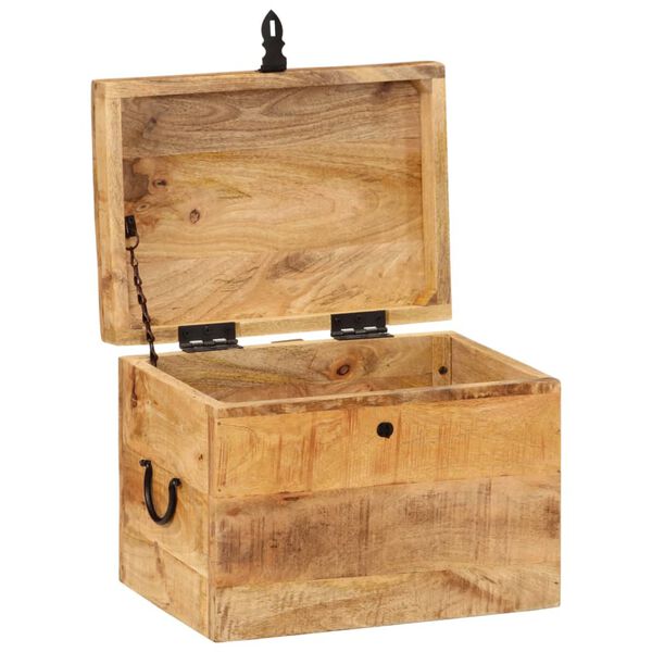 vidaXL Storage Box 39x28x31 cm Solid Wood Mango