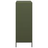 vidaXL Highboard Olive Green 68x39x103.5 cm Steel