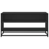 vidaXL TV Cabinet Black 91x40x46 cm Engineered Wood and Metal