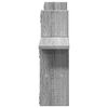 vidaXL Wall Shelves 2 pcs Grey Sonoma 38x12x38 cm Engineered Wood