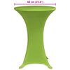 vidaXL Stretch Table Cover 4 pcs 60 cm Green
