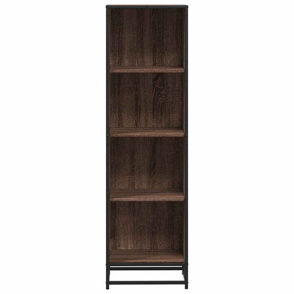 vidaXL Book Cabinet Brown Oak 40x35x139 cm Engineered Wood