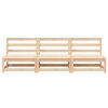 vidaXL Garden Sofas Armless 3 pcs 70x70x67 cm Solid Wood Pine