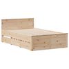vidaXL Bookcase Bed without Mattress 135x190 cm Double Solid Wood Pine