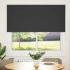 vidaXL Roller Blind Blackout Black 155x175 cm Fabric Width 151.6 cm Polyester