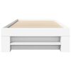 vidaXL Bed Frame without Mattress White 75x190 cm Small Single Engineered Wood
