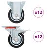 vidaXL 24 pcs Casters 75 mm