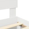 vidaXL Bed Frame with Headboard White 140 x 190 cm Engineered Wood