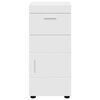 vidaXL Bathroom Cabinet Set with Drawer TULUM White 37 x 31.5 x 82 cm