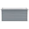 vidaXL Garden Raised Bed Galvanised Steel 100x40x45 cm Grey