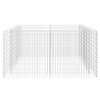 vidaXL Gabion Raised Bed Steel 180x90x100 cm Silver