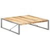 vidaXL Coffee Table 140x140x40 cm Rough Mango Wood