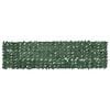vidaXL Balcony Screen with Dark Green Leaves 300x75 cm