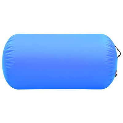 vidaXL Inflatable Gymnastic Roll with Pump 120x75 cm PVC Blue