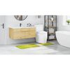 vidaXL Anti-slip Bath Mat Set 2 pcs Green PP
