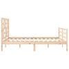 vidaXL Bed Frame without Mattress King Size Solid Wood
