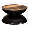 vidaXL Coffee Table Solid Reclaimed Wood Black Base 60x60x33 cm
