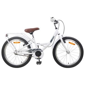 vidaXL Kids Bike 20'' for 6-11 Years Old White