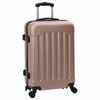vidaXL Suitcase with Lock 3 pcs Rose Gold 50 x 31 x 78 cm ABS Plastic