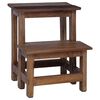 vidaXL Stool Natural 37 x 37 x 46 cm Mahogany Wood