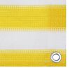 vidaXL Balcony Screen Yellow and White 120x600 cm HDPE