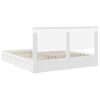 vidaXL Storage Bed with Headboard White 200 x 200 cm Engineered Wood