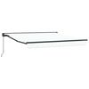 vidaXL Awning Frame White 350 x 250 cm Polyester with PU coating