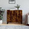 vidaXL Sideboard Smoked Oak 90x34x80 cm Engineered Wood