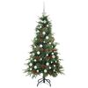 vidaXL Artificial Hinged Christmas Tree Green 150 cm PE and PVC