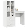 vidaXL Desk with Drawer 2 pcs White